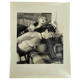 Vintage Original Black & White Female Nude Erotic BDSM Bondage Photograph