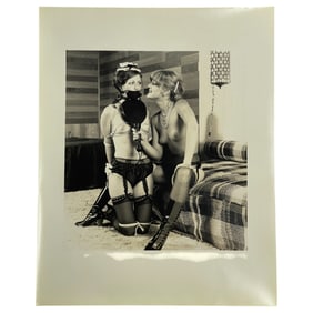 Vintage Original Black & White Female Nude Erotic BDSM Bondage Photograph