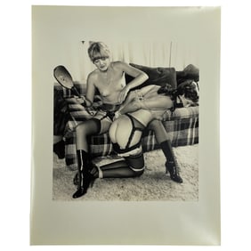 Vintage Original Black & White Female Nude Erotic BDSM Bondage Photograph