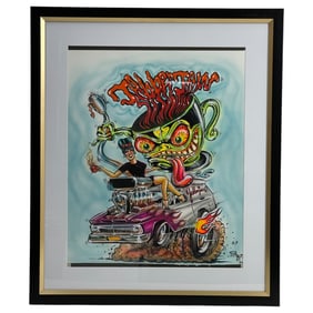 Ed Roth Jabberjaw Signed and Stamped Print Artist Proof AP