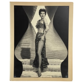 Ava Gardner Original B&W Photograph Mounted to Board