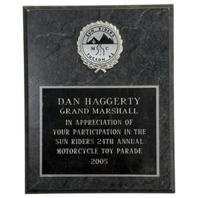Dan Haggerty - Suns Riders MC Tuscon, Arizona 2005 Toy Parade Award
