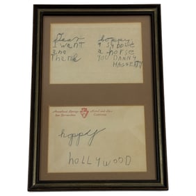 Dan Haggerty - Childhood Letter to Hoppy Asking for A Horse & Saddle