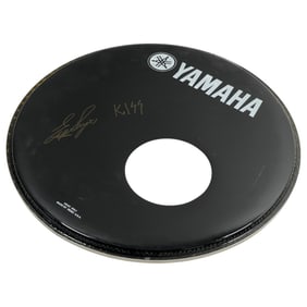 Eric Singer KISS Autograph Signed Drum Head