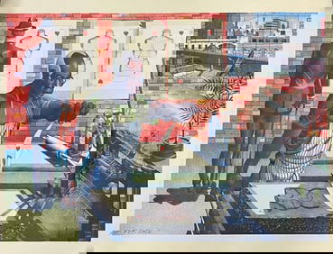 Rare Ron Adams, 1934-2020, Blackburn, Lithograph