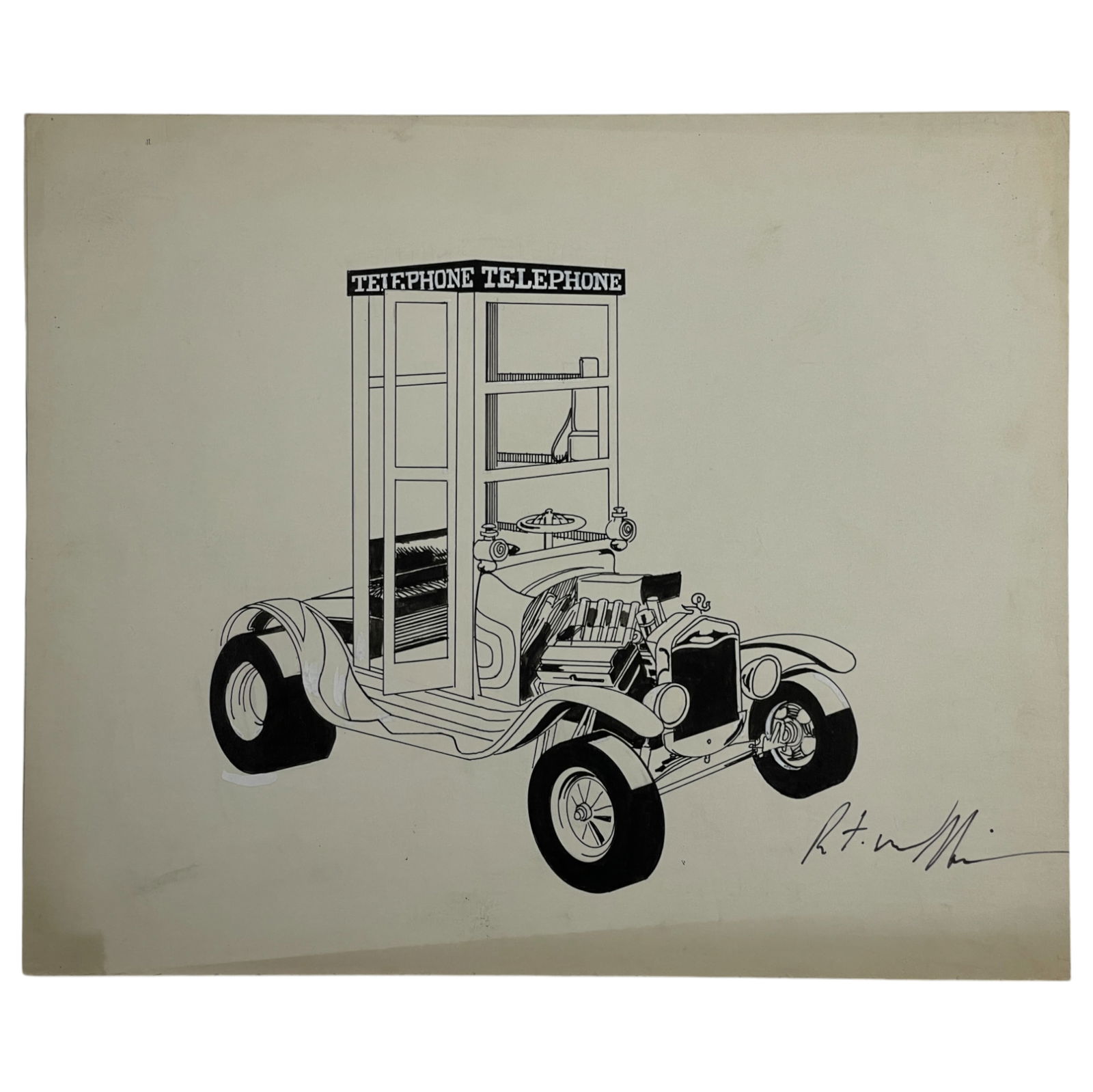 Robert Williams Hot Rod Artwork Signed Bottom Right (1 of 5)