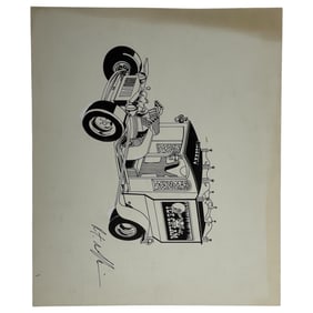 Robert Williams Hot Rod Artwork Signed Bottom Right