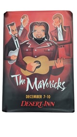 The Desert Inn Original Las Vegas Caricature Poster of The Mavericks Translucent