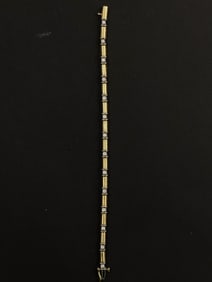 Vintage 14k Gold Tennis Bracelet 15.25 Grams