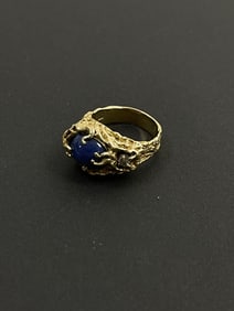 Vintage 14k Gold Star Saphire Ring 13.51 Grams size 9