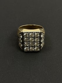 Vintage 14k Diamond Ring 19.58 Grams Size 11