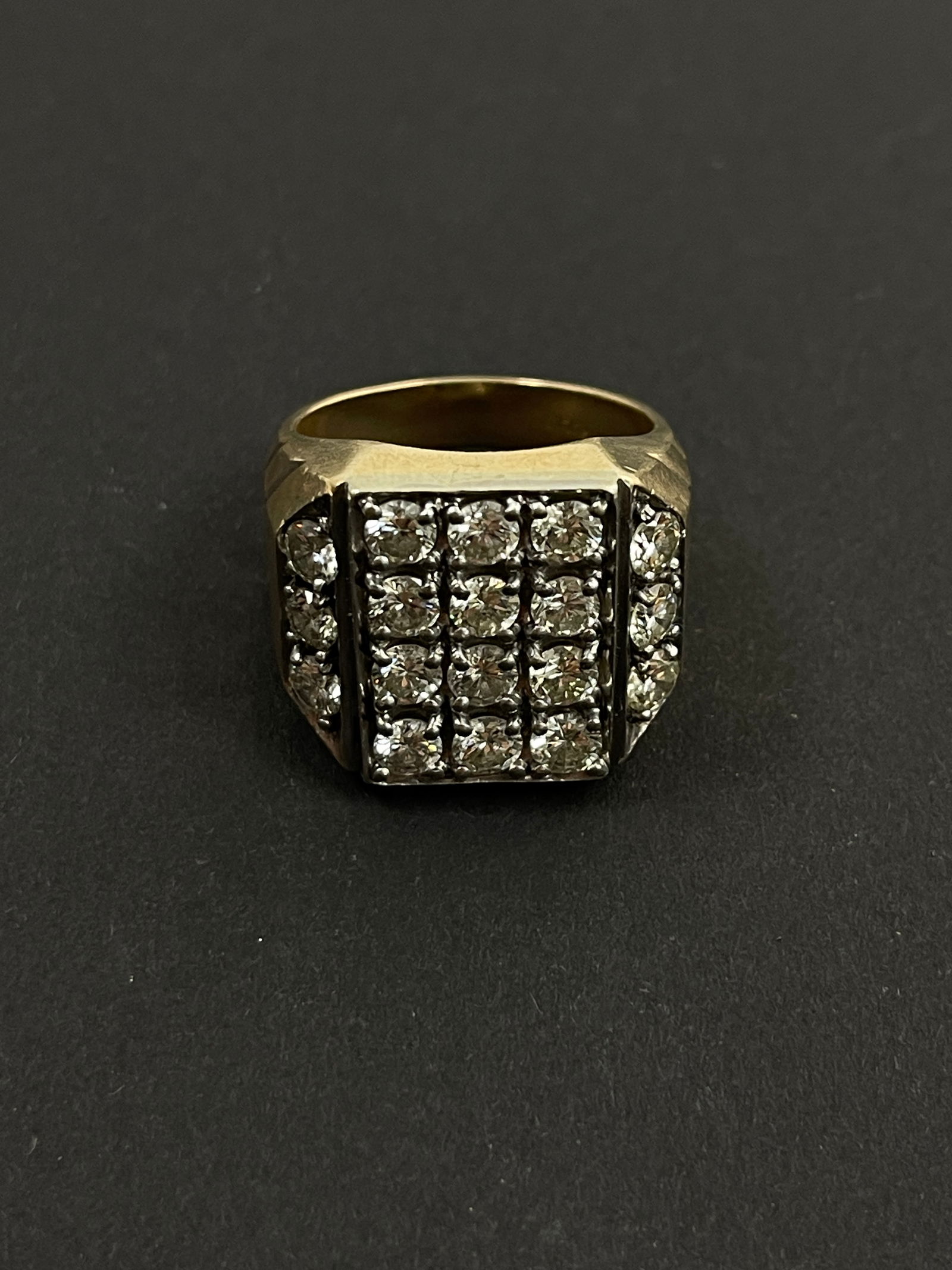 Vintage 14k Diamond Ring 19.58 Grams Size 11 (1 of 5)