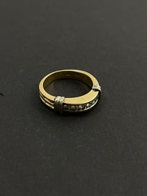 Vintage 14k Diamond Wedding Band Ring 6.30 Grams Size 8.50