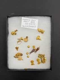 Ancient Gold Sassanian Bead Jewelry Artifacts High Karat