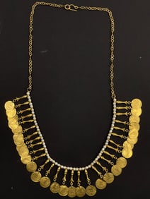 Ancient Gold Coin High Karat Necklace Pendant