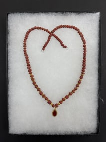 Ancient Gold High Karat Jewelry Bead Necklace