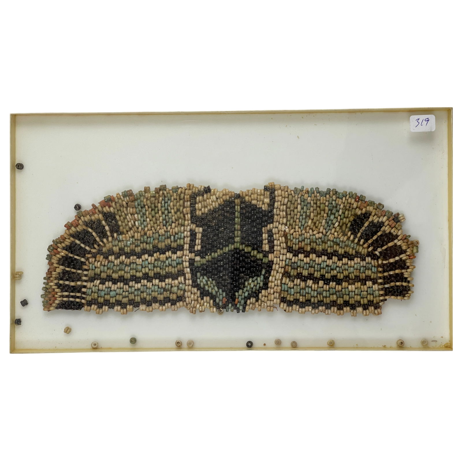 Ancient Egyptian Original Stringing of Mummy Beads as Winged Scarab (1 of 6)