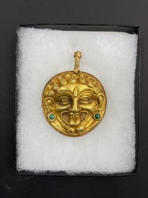 Ancient ASIAN Hindu High Karat Gold Necklace Pendant