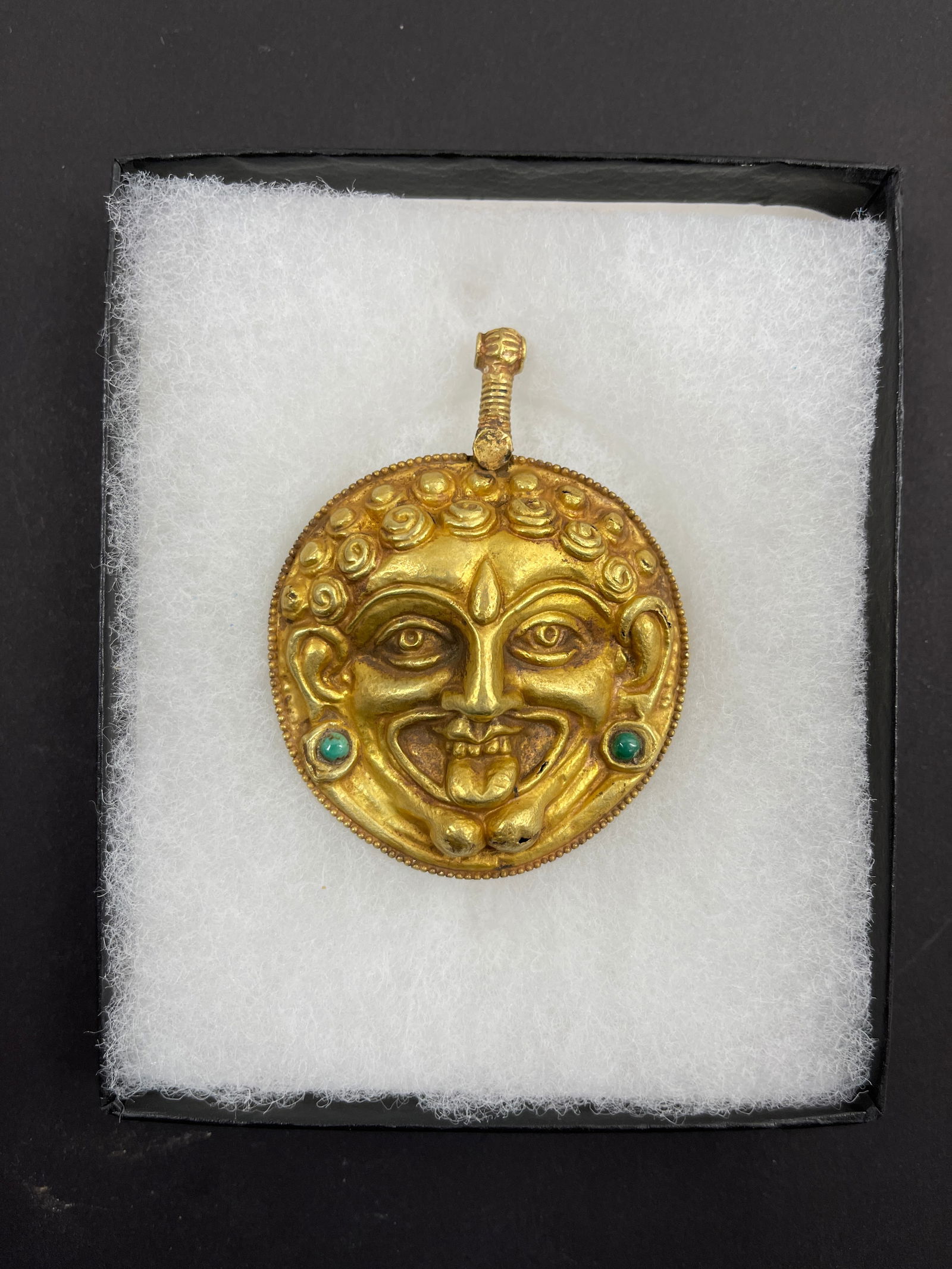 Ancient ASIAN Hindu High Karat Gold Necklace Pendant (1 of 4)