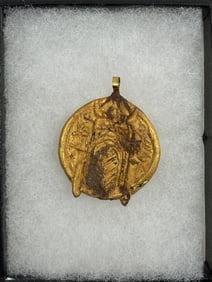 Ancient High Karat Gold Necklace Pendant Amulet