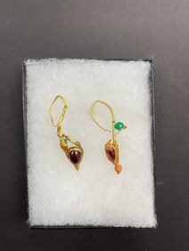 Ancient High Karat Gold Earring Pear