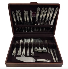 Royal danish Sterling Silver Flatware Set 38 Pieces