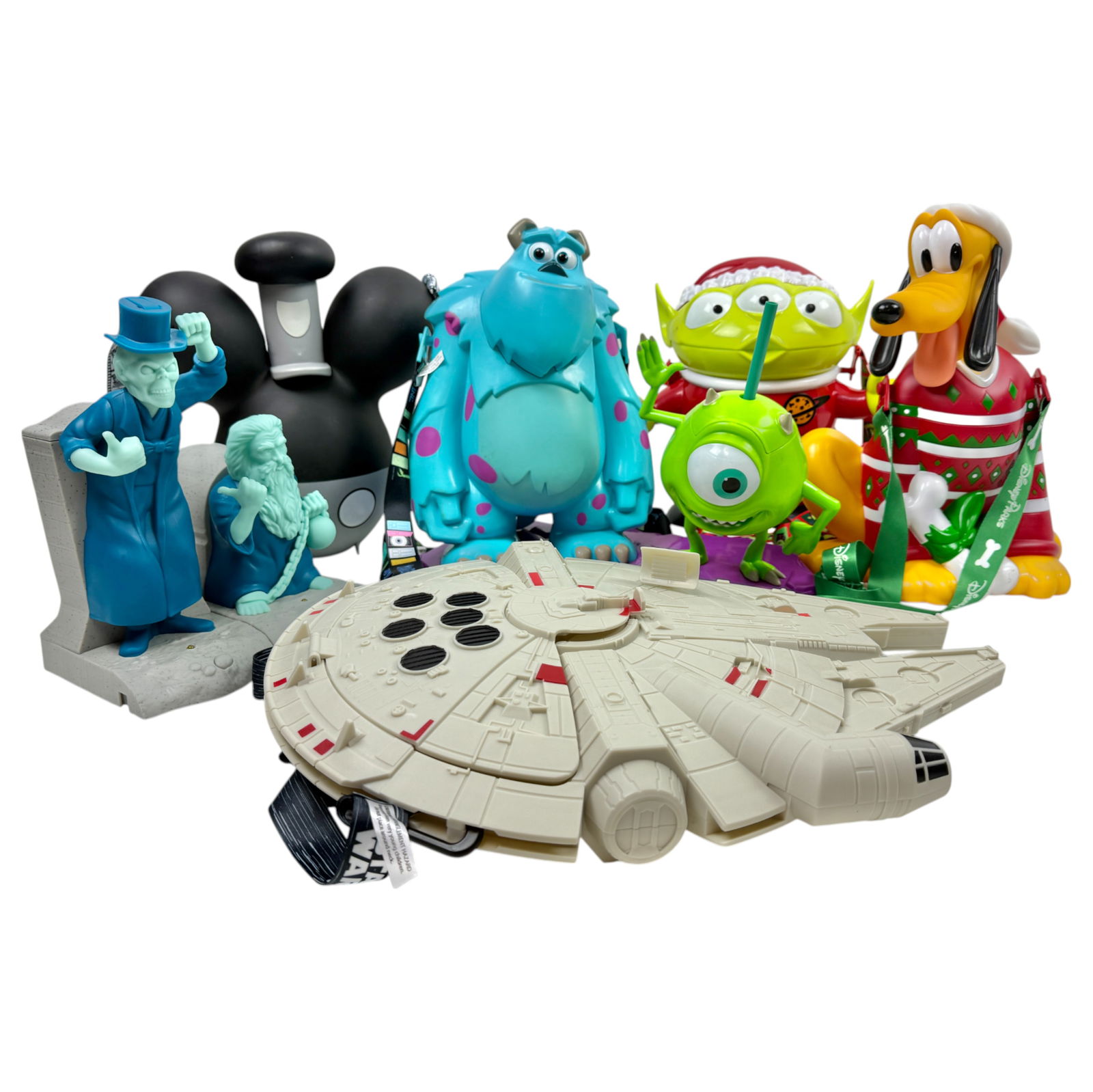 Disneyland Popcorn And Drink Bucket Collection Lot: 8 Items Popcorn Bucket Collection