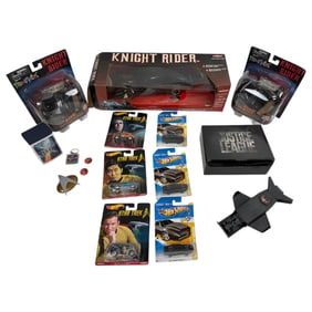 Star Trek And Knight Rider Toys Action Figures Collectors Lot