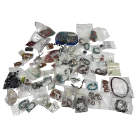 Vintage Assorted Jewelry Lot Of Bracelets Silver Plated
