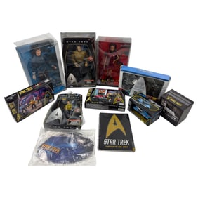 Vintage Star Trek Action Figures And Captains Log