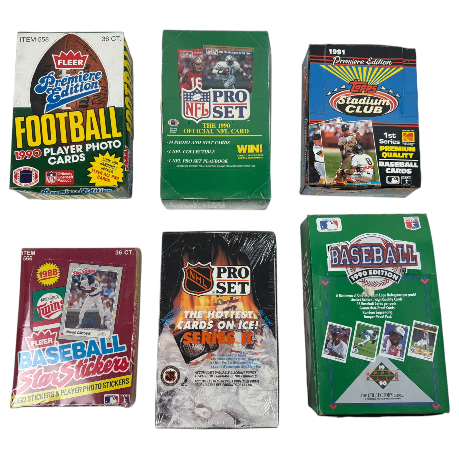 Vintage Sports Football, Hockey And Baseball Trading Cards (1 of 2)
