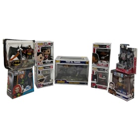 Assorted Funko Pops And Action Figures