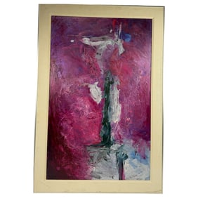 Carl Provder - Horizon Energy Vii Abstract Acryllic On Board Painting