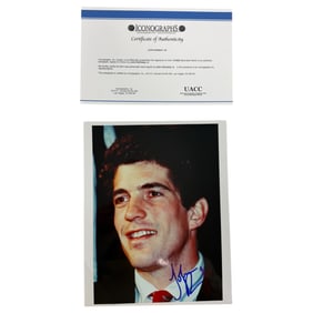 Vintage John Kennedy Jr. Signature And Coa