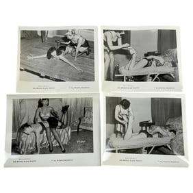 Bettie Page Pin-up Irving Klaw Vintage Rare B&W 1950s Bondage 4x5 Photograph Collection