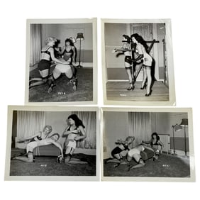 Bettie Page Pin-up Irving Klaw Vintage Rare B&W 1950s Bondage 4x5 Photograph Collection