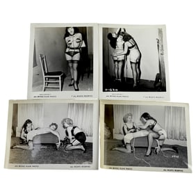 Bettie Page Pin-up Irving Klaw Vintage Rare B&W 1950s Bondage 4x5 Photograph Collection