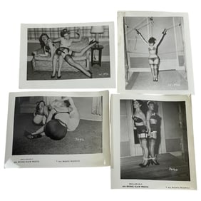 Bettie Page Irving Klaw Vintage Rare B&W 1950s Bondage 4x5 Photograph Pin-up Collection