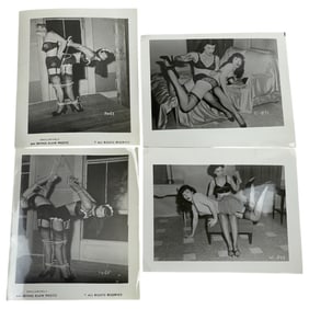 Bettie Page Irving Klaw Vintage Rare B&W 1950s Bondage 4x5 Pin-up Photograph Collection