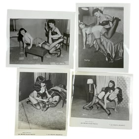 Bettie Page Irving Klaw Vintage Rare B&W 1950s Bondage 4x5 Pin-up Photograph Collection