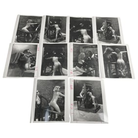 Vintage Erotic Nude Fetish Original Black & White Production Photographs