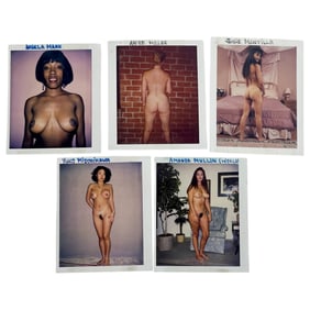 Vintage Erotic Nude Polaroid – Original Bondage Magazine Production Shoot Lot of 5