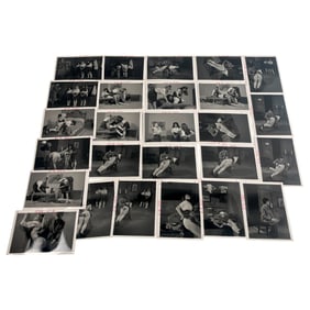 Vintage Erotic Photographs – “Girl School Spanking?? Bondage Magazine Production Lot of 25