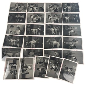 Vintage Erotic Photographs – “Girl School Spanking?? Bondage Magazine Production Lot of 25