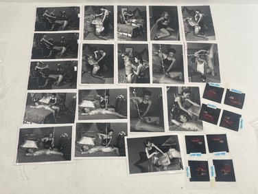 Vintage Erotic Bondage Negatives & Photos – Magazine Production Lot