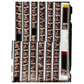 Vintage Color 35mm Negative – Asian Woman Bondage Scene – Erotic Magazine or Film Production
