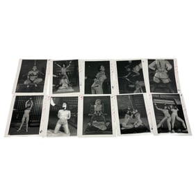 Stalked – Vintage Bondage Magazine Photo Lot (8" x 10") – Original Erotic Production Stamped Lot