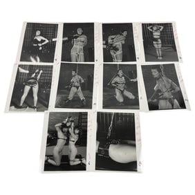 Stalked – Vintage Bondage Magazine Photo Lot (8" x 10") – Original Erotic Production Stamped Lot