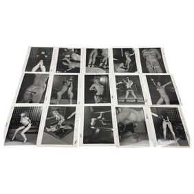 Stalked – Vintage Bondage Magazine Photo Lot (8" x 10") – Original Erotic Production Stamped Lot