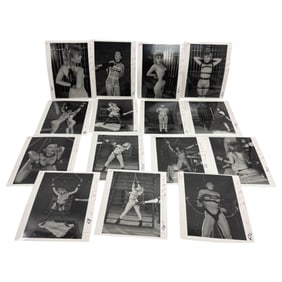 Stalked – Vintage Bondage Magazine Photo Lot (8" x 10") – Original Erotic Production Stamped Lot